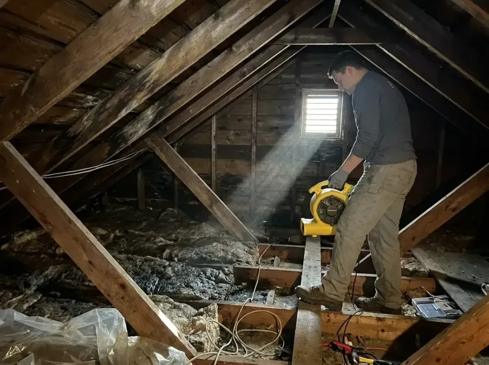 attic-water-damage-drying-proc-007 — frequently asked questions, Emergency Water Extraction & 24/7 Flood Response in Bridgew…